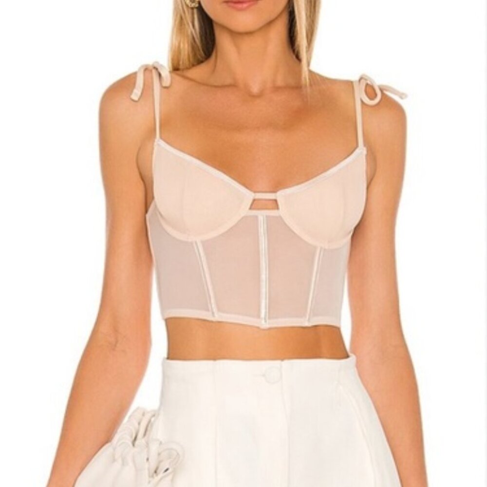 KAT THE LABEL FEMME BUSTIER CORSET BRA TOP. Size S